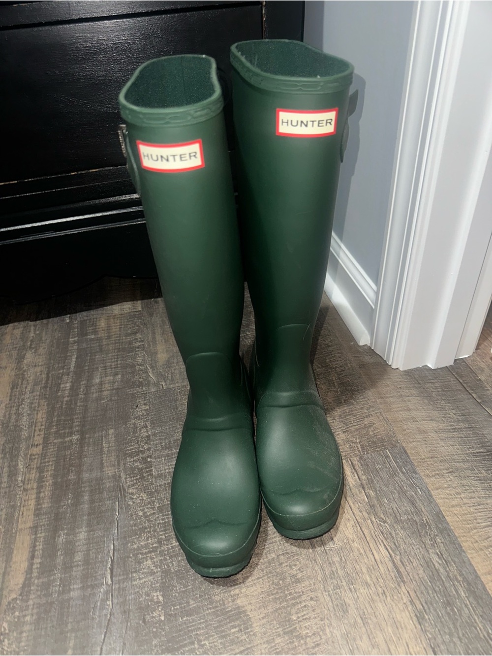 Hunter Tall Rain Boots in Forest Green